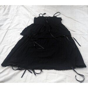 Tunnel Vision Beatrice Black Convertible Drawstring Dress in size US Women's XL